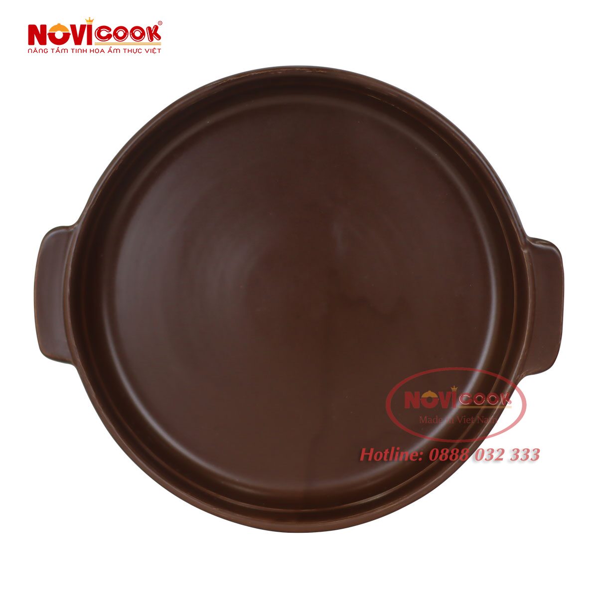 Chảo sứ INOcook Cạn (Nâu)